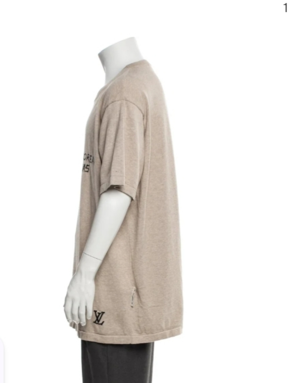 Authentic Louis Vuitton 2025 X Park Seo-Bo Knit T-Shirt Natural  XL - Picture 2 of 10